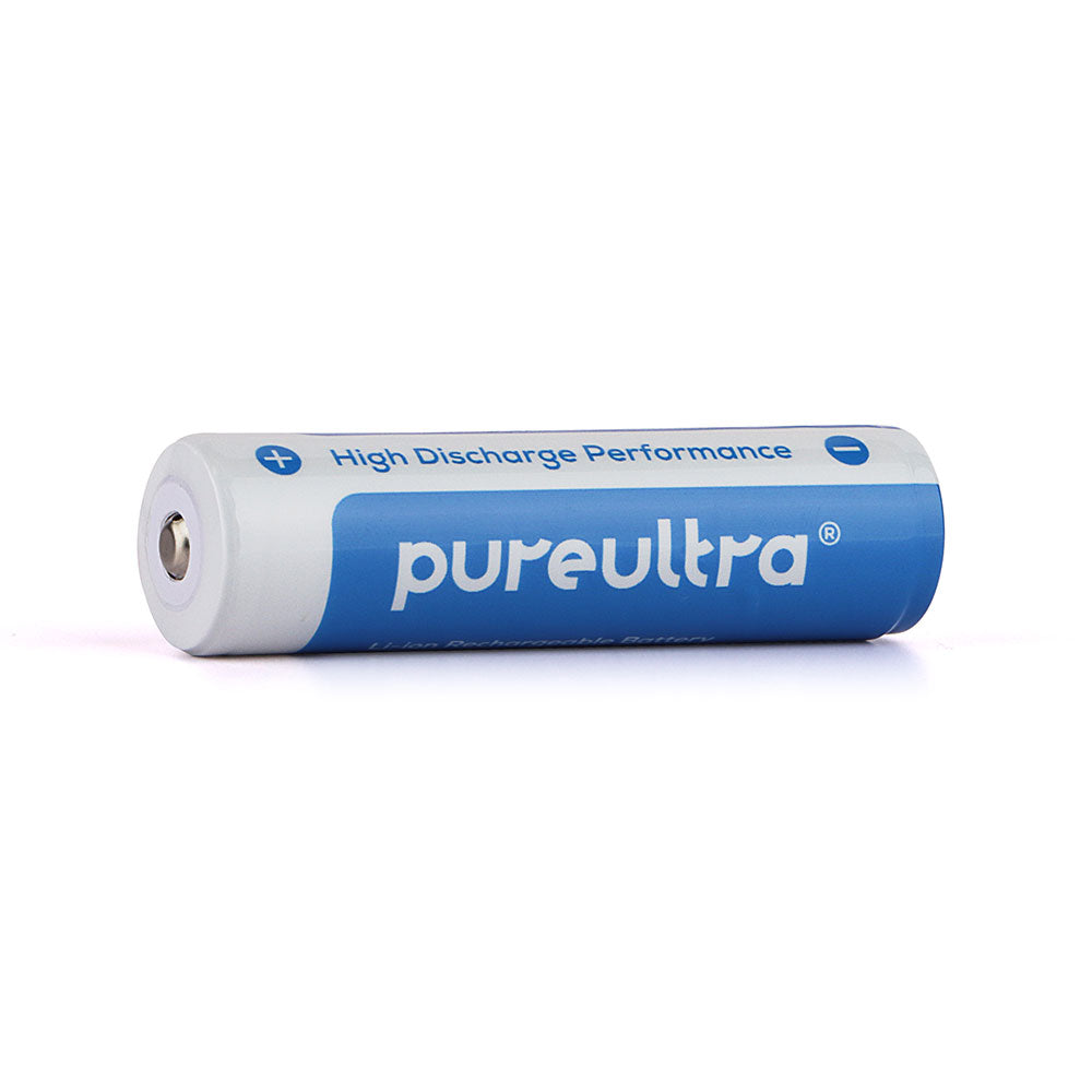 PureUltra 18650 2600mAh 3.7V with PCB Lithium-ion Rechargeable Battery, NippleTop