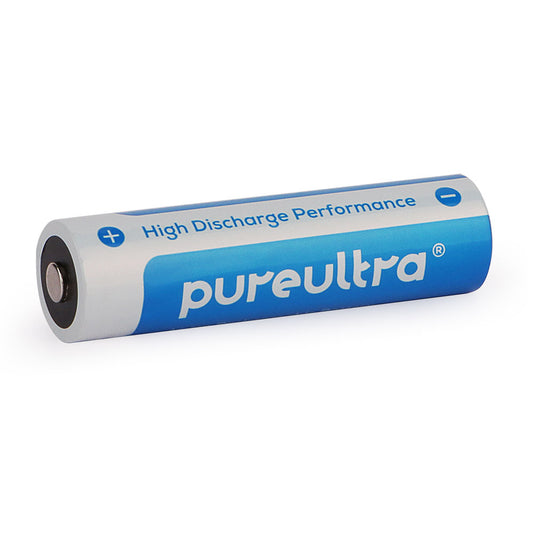 PureUltra 18650 3400mAh 3.7V with PCB Lithium-ion Rechargeable Battery, NippleTop