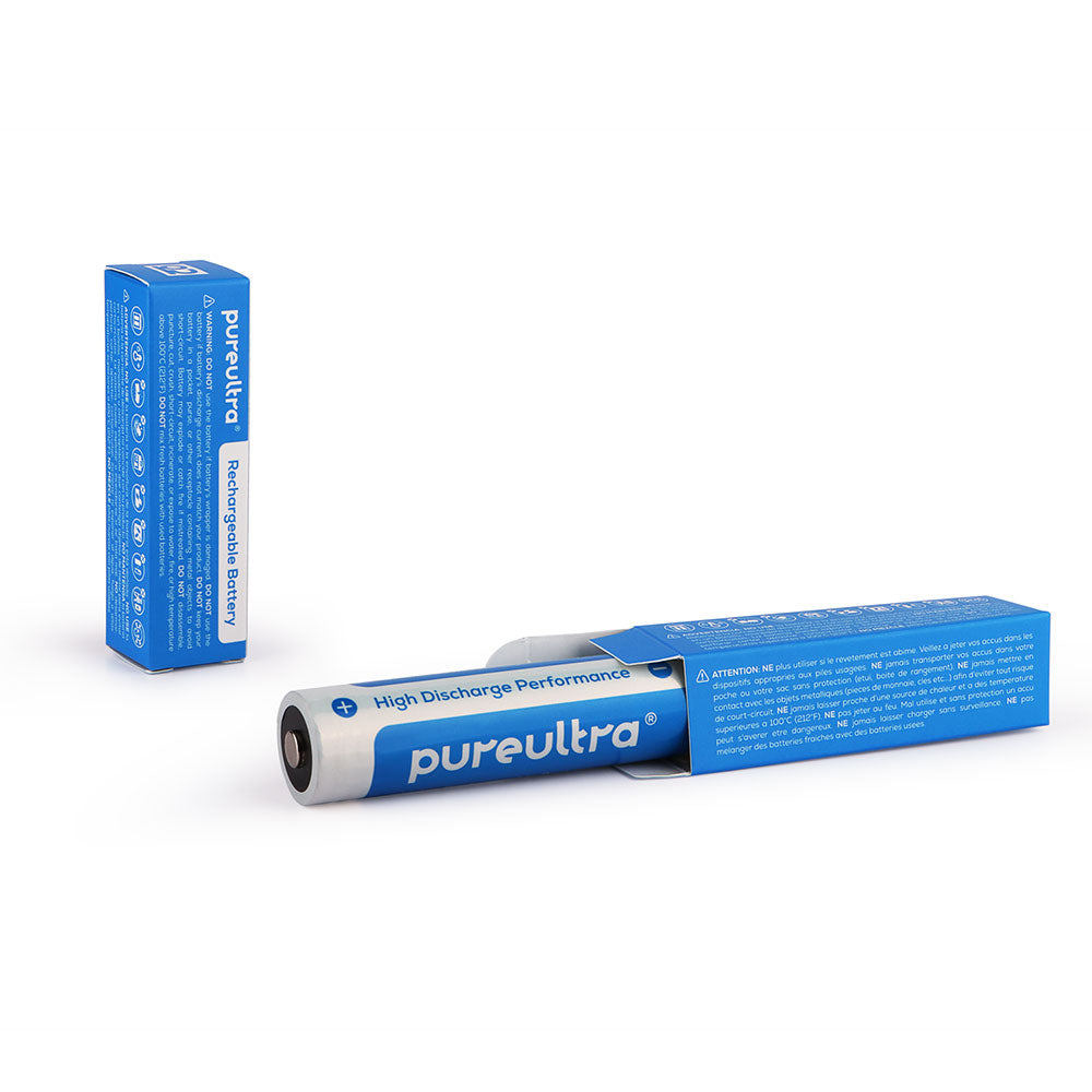 PureUltra 18650 3500mAh 3.7V with PCB Lithium-ion Rechargeable Battery, NippleTop